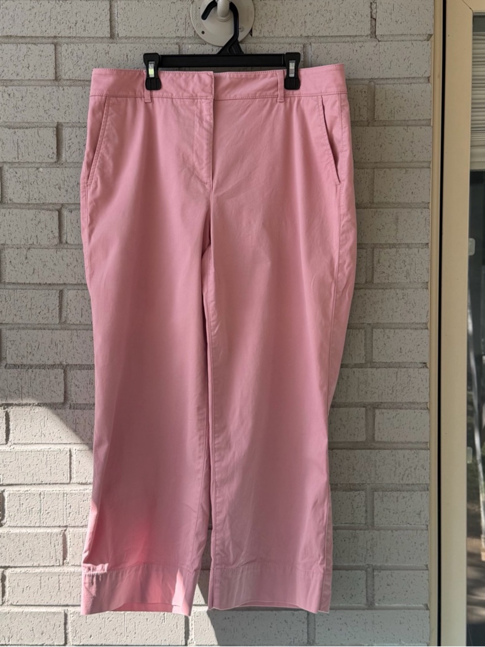 Talbots Dusty Pink Cropped Pants Size 8 Wide Leg Cotton Blend, Spring 
/Summer